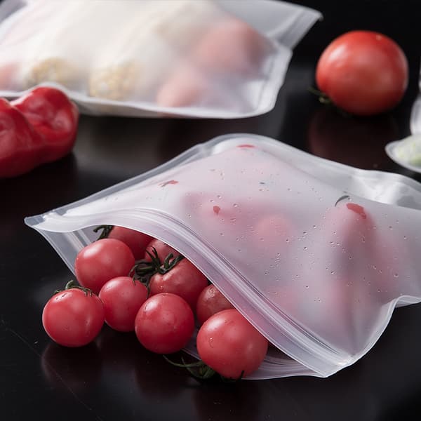 ##/Paket med Återanvändbara Fryspåsar, Återanvändbara Matpåsar med Stående Bott##/
