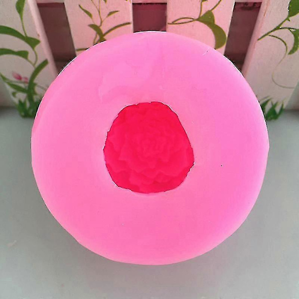 Blomma Pion Blomma Silikonform Choklad Flip Socker Bakform Diy Tvålform