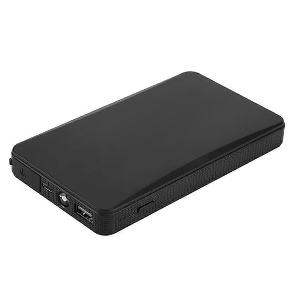 Bærbar 12V Bil Jump Starter Motor Batterioplader Powerbank til Benzinmotor 3.0L Sort
