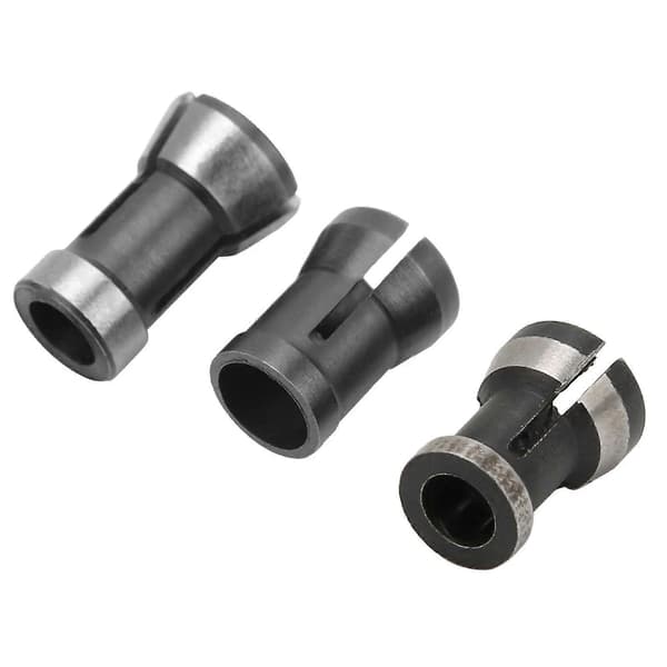 3 STK 6 / 6,35 / 8 mm Chuck Adapter Træbearbejdning Fræsning Trimning Skærer Chuck Graveringshoved