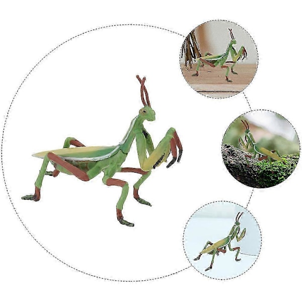 1 stk. Mantis Figur Plast Mantis Model Realistisk Insekt Model Børnelegetøj