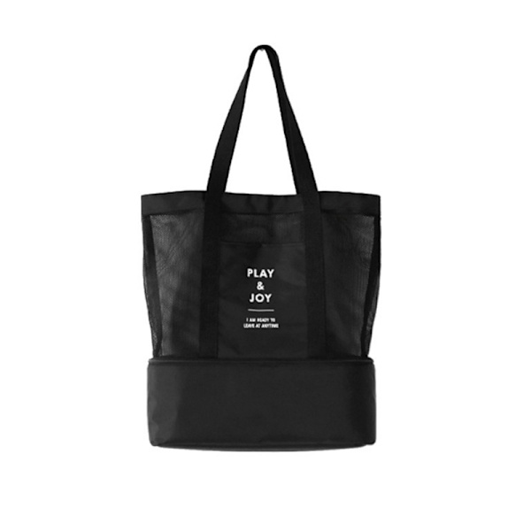 ##/Åndbar strandtaske Vådt & Tørt Stor Sort Alle Størrelser##/