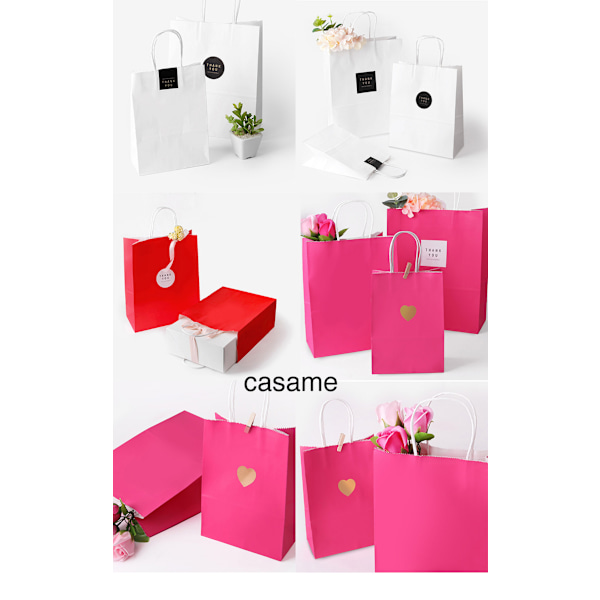 ##/Paket med 20 presentpåsar godispapperspåsar färgglada kraftpapper##/