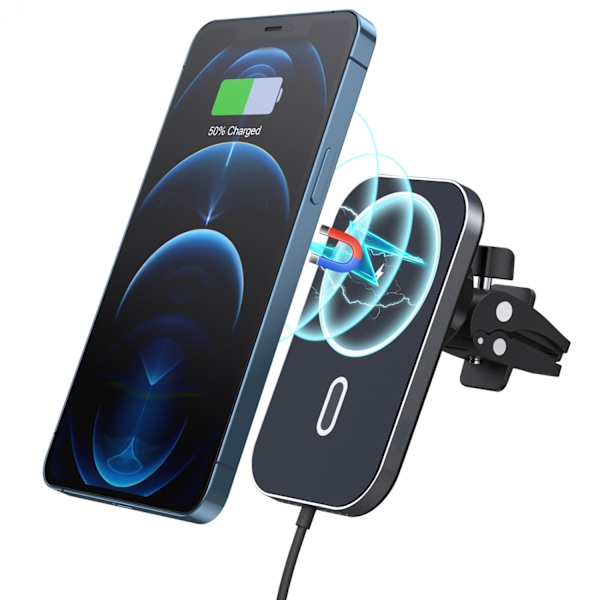 Trådlös magnetisk mobiltelefonhållare för bil