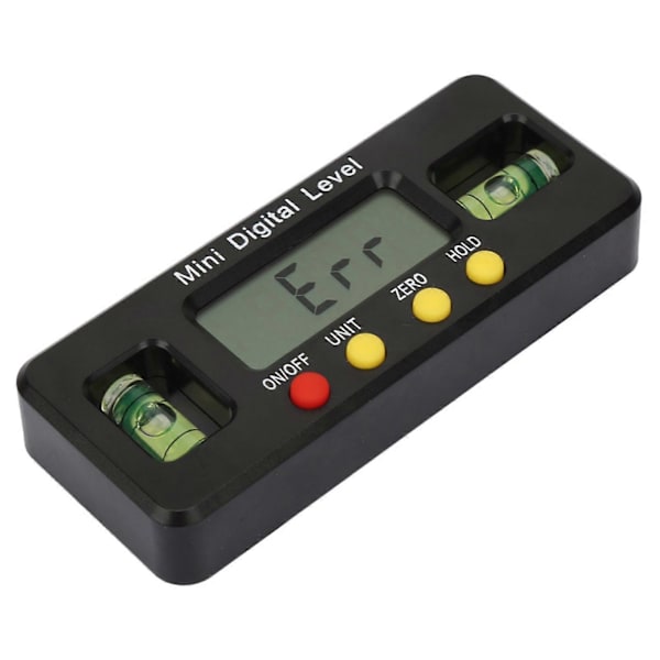 360 Grader Mini Digital Vinkelmåler Hældningsmåler Magnetisk Bund (100mm)