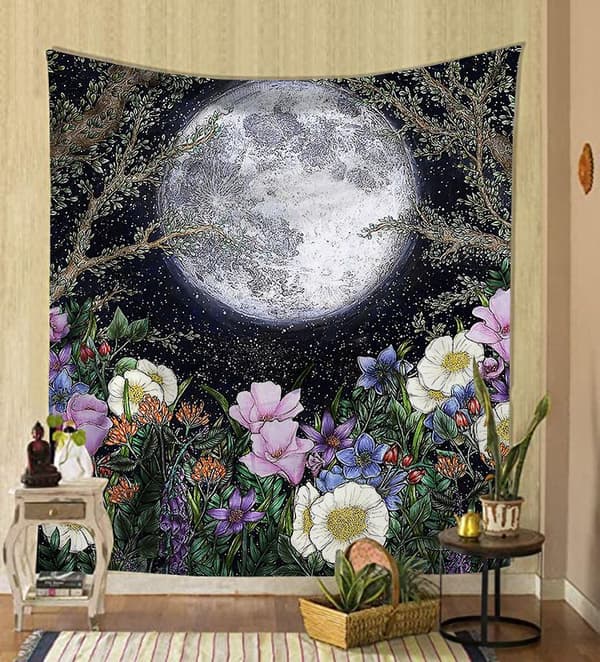 200x150 cm Psykedeelinen kangas seinävaate, riippuva sisustus