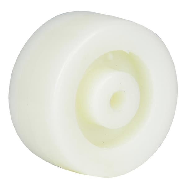 10 stk. 2 tommer Nylonhjul Nylon Rund Remskive Hjul 20KG Maksimal belastning
