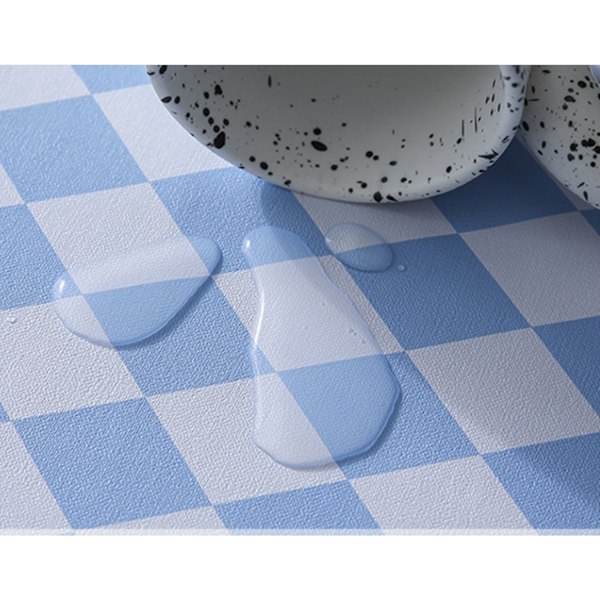 PVC-pöytäliina 120*120cm (sininen)
