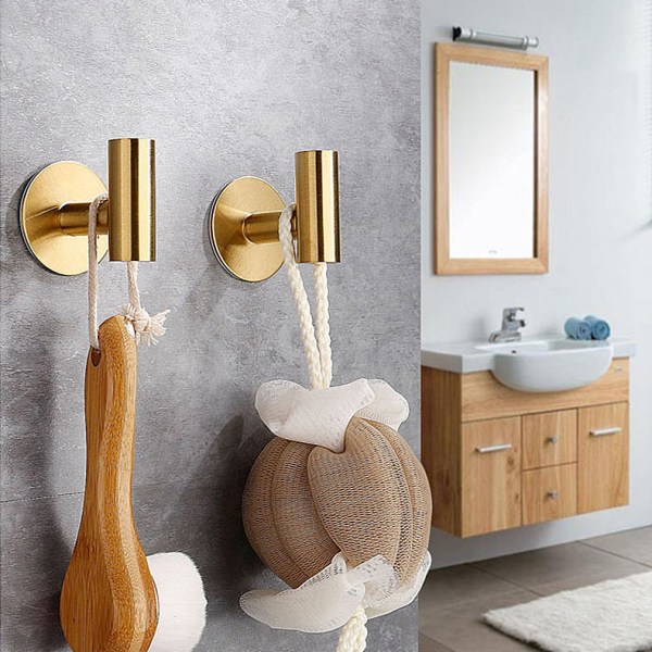 8 Packs Matte BlackTowel Hooks Bathroom Coat Hook Robe Hook Stai