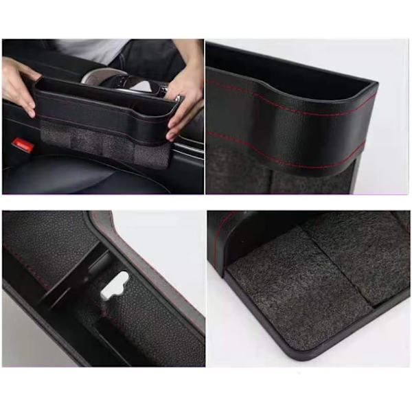 ##/Pakke Bilstol Gap Side Oppbevaringsboks, Bilstol Plass Organizer, Lef##/