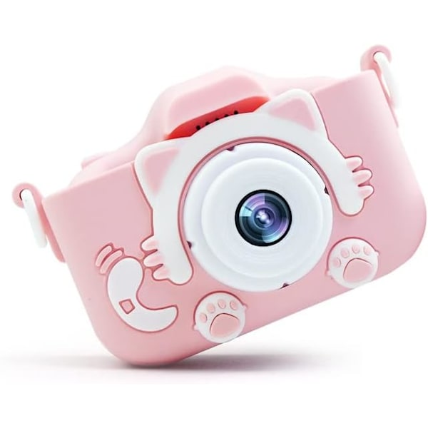 Mini Tecknad Kattunge Digitalkamera Leksak (Rosa)