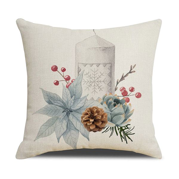 ##/Joulukuusikranssi Tyynynpäällinen, 18x18 Tuumaa, Juhla Ty##/