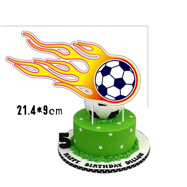 26 stycken fotbollstårta toppers, födelsedagstårta toppers, cupcake I