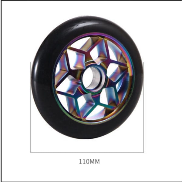 Blunt diamanthjul 110 mm scooterhjul (guldfarve)