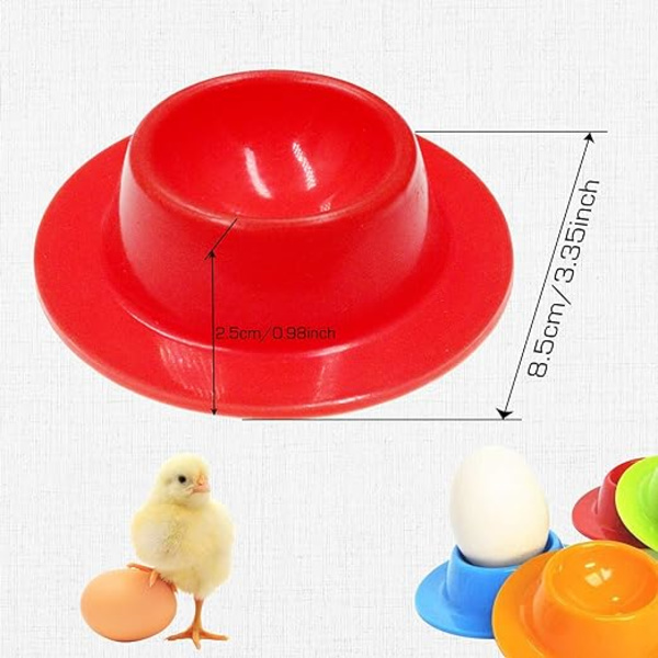8 stk Fargede Silikon Egg Kopper, Kjøkken Egg Verktøy Bærbar Rund Eg