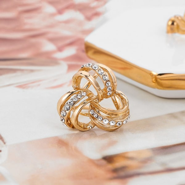 ##/2 halsduksringar i legering med diamant##/