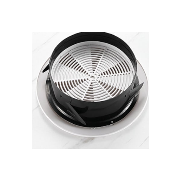1 STK (125 mm) ventilationsgitter luft med myggenet luftudtag