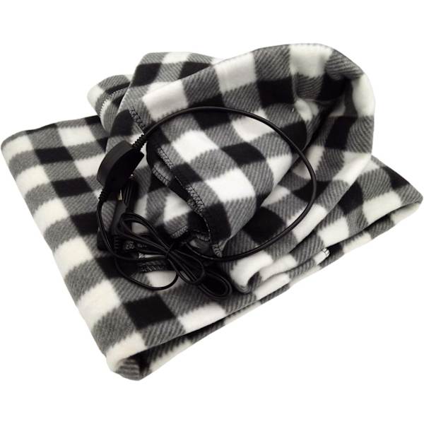 ##/(Mustavalkoinen) Sähköpeitto - 12V Sähköauton Lämmityspeitto##/