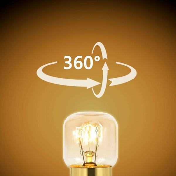 3-pack 25W Dimbar Ugnlampa, E14 T22, 25W Glödlampa, H
