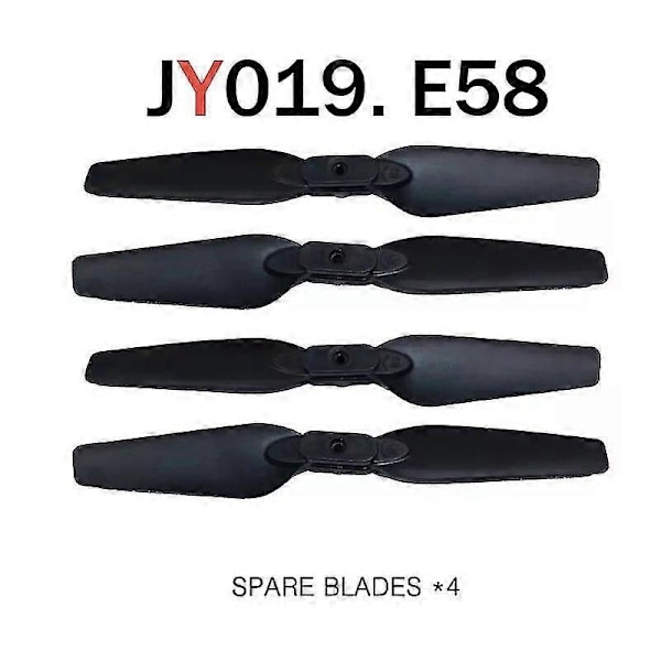 JY019 E58 RC Drone Tilbehør Foldbare Propeller Propellerblade