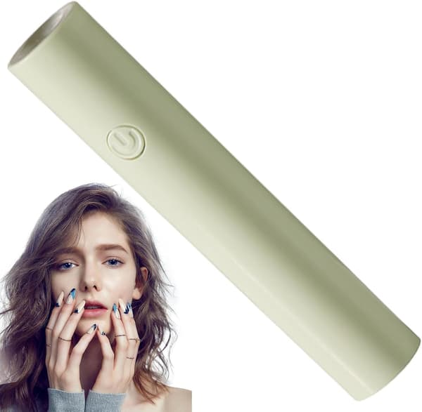 ##/1 st liten bärbar nagellampa, USB, timer, grön##/