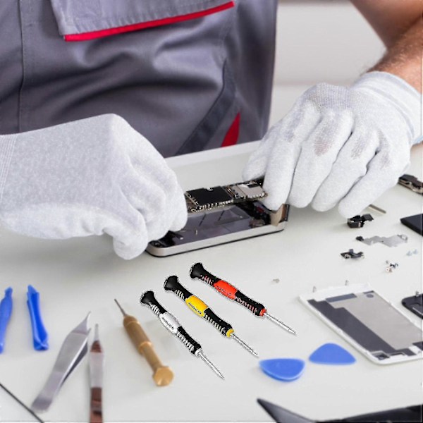 Skruetrækker til Telefon Sæt af Værktøjer Mobil Reparationskit Pincet 16stk/sæt Multifunktionel Metalåbner
