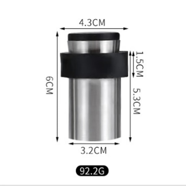 Golv Dörrstopp 6cm Rostfritt Stål Dörrstopp Dörrstopp