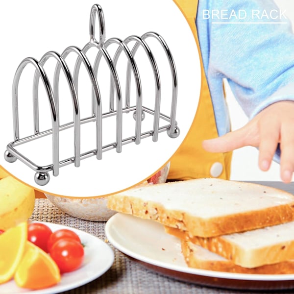 1 høy kvalitet rustfritt stål brødrister for 6 skiver toast