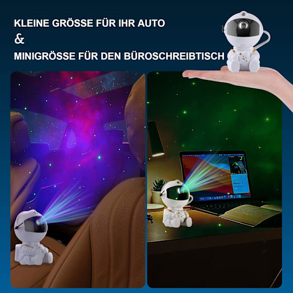 LED Natlampe Astronaut Stjerne Galaxy Projektor til Børneværelse