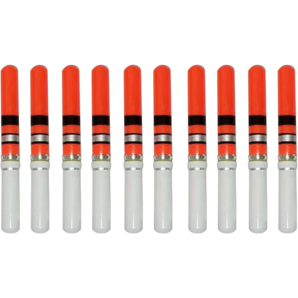 10-pack LED-ljusbojar för nattfiske (röd)