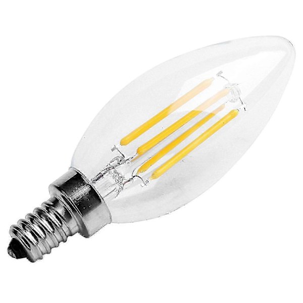 Dimbar E12 4W COB Lyspære med Glødetråd LED-lampe 10*3.5cm
