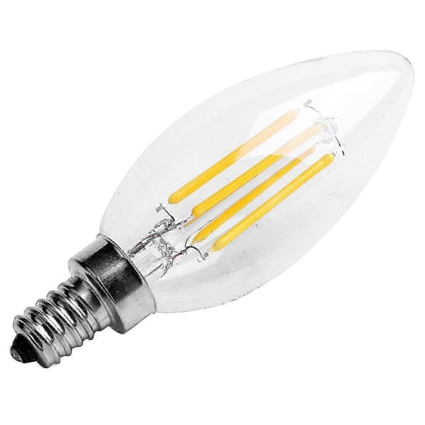 Himmennettävä E12 4W COB-kynttiläfilamentti LED-lamppu 10 * 3,5 cm