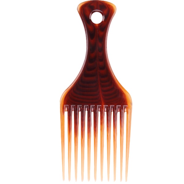 2-pack Afrokam, Antistatisk Afrohårborste, Bred Tand