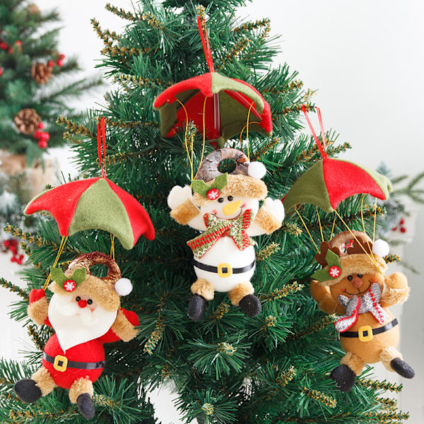 1 stk. Julefaldskærmshængende Juletegneserie Gammel Mand Ornament