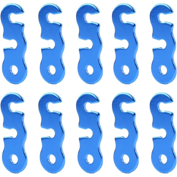 Kamtaustrammer (blå), strammer av aluminiumstelt Guyline Runner