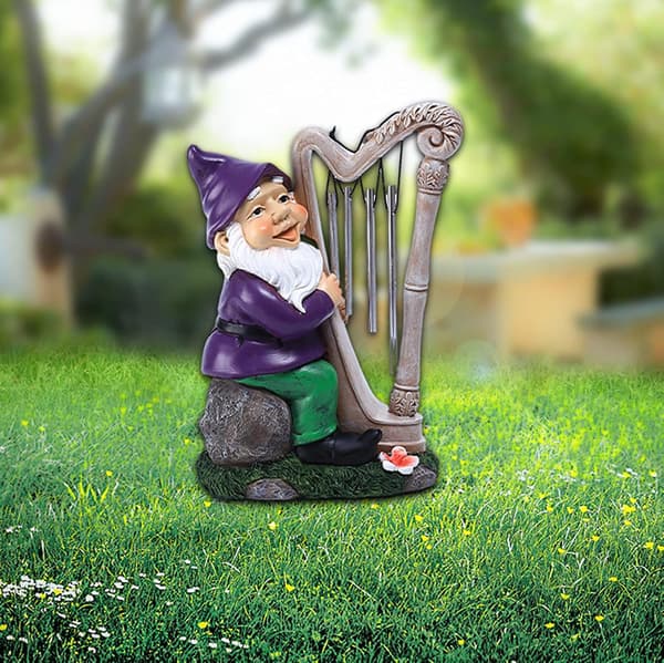 Hag Gnome Statue, Morsomme Vanntett Harpiks Dverg Ornamenter for Plen