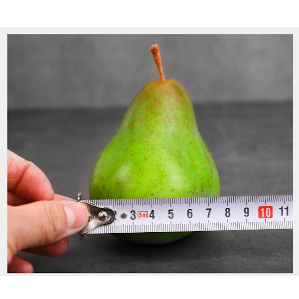 Dekorativ Konstgjord Frukt Dekoration (Päron Grön, 2-pack)