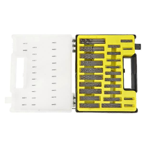 150 st Spiralborr Mini Hålsåg Set Hårdvarutillbehör Höghastighetsstål 0.4-3.2mm