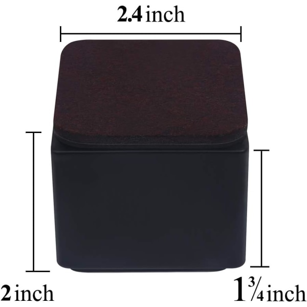 Kolstål Möbler Risers 5cm Diameter 6,4cm Höjd för soffa
