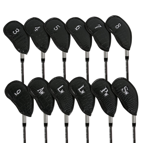 ##/12 st Syntetiskt Läder Golfklubba Huvud Järn Skydd MT/PU##/