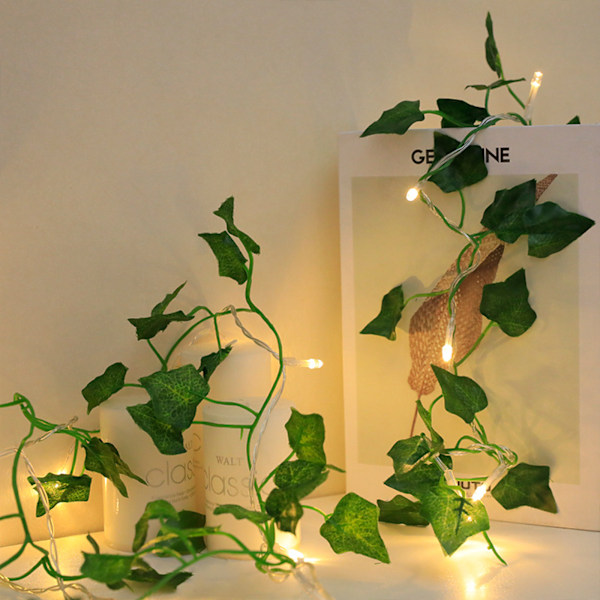 ##/LED-girlang 2M Sovrumsdekoration Fest Dekoration Konstgjord Blomma Vinstock##/