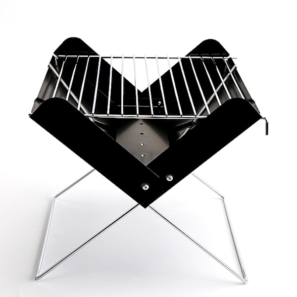 ##/Bærbar Kullgrill, Sammenleggbar Kullgrill for Piknik##/
