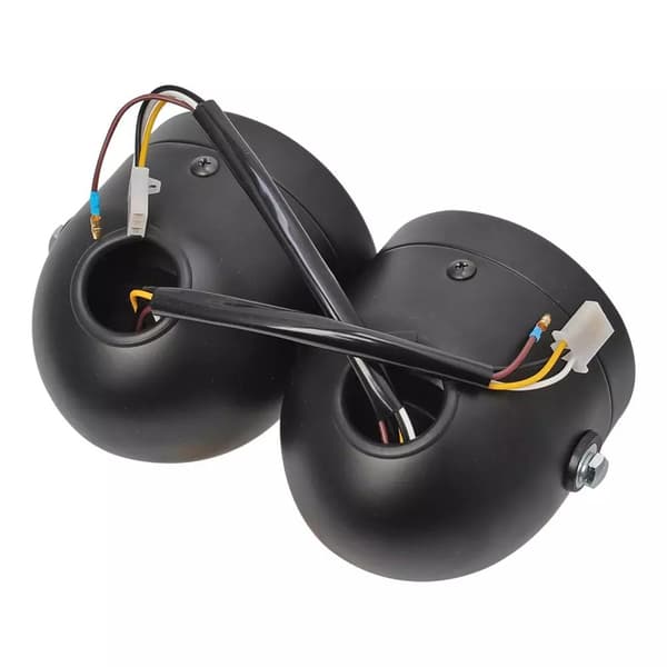 Universal Motorcykel Dobbelt Forlygte 8.5\" Jern Dobbelt Skive Forlygte med Beslag