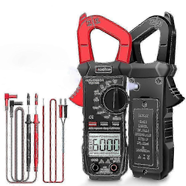 Digital St209 Clamp Multimeter 6000 Räknar Auto Range True Rms Dc/ac Ström Clamp Meter