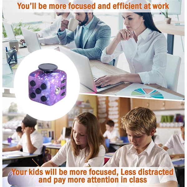 Anti-Stress Leksak Stresskub, Avlastning Leksak Kub, för Barn