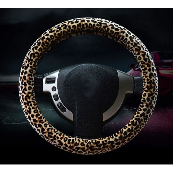 3 i 1 Myk Leopard Rattskinn Deksel Håndbrems Deksel