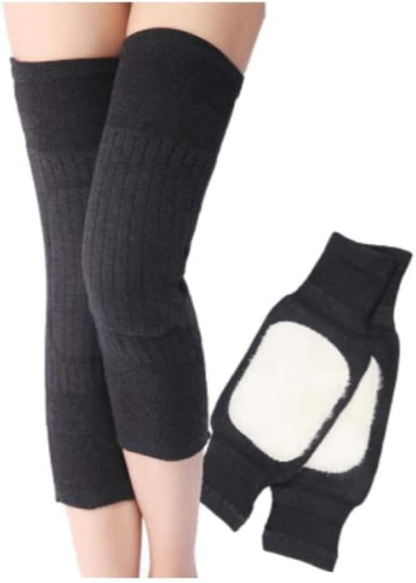 Unisex Cashmere Uldblanding Knæpuder Vinter Termisk Beskyttelse Ou