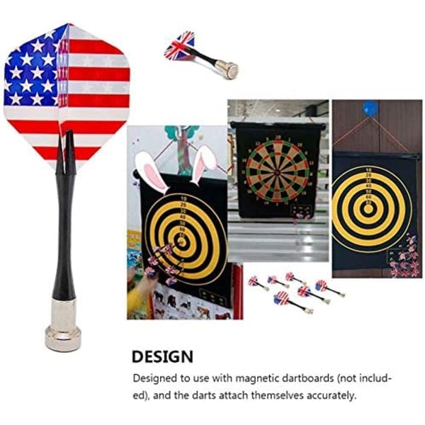 ##/12 st Plastmagnetiska Dartpilar för Magnetisk Darttavla##/