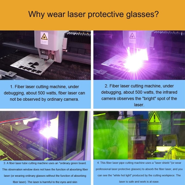 Laser vernebriller, 200-540nm Laser beskyttelsesbriller tatovering
