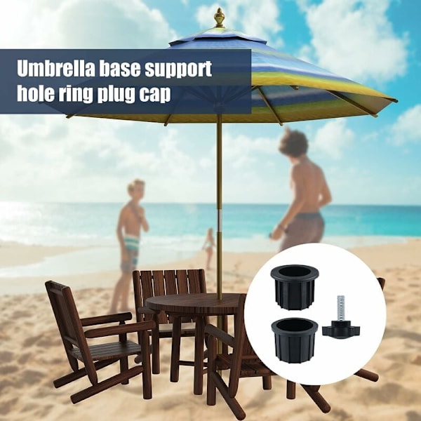 ##/Set (6 stycken) Balkongparasolltillbehör, 4 paraplyhålringar##/